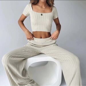 NWT Katie Set Beige Top Only Size: M/L